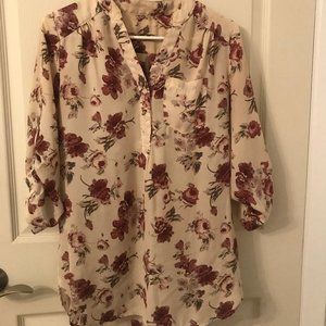 Business Casual Button Front Blouse